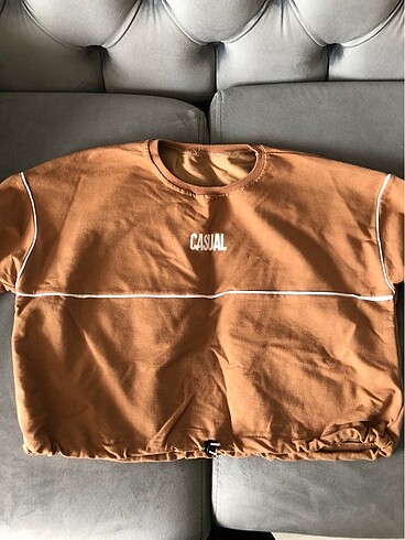 Kadın kısa sweatshirt