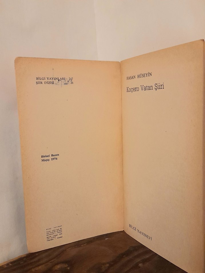Koçero Vatan Şiiri - Hasan Hüseyin 1976 - Görsel 4