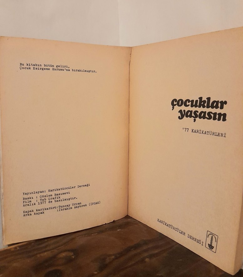 Çocuklar Yaşasın 1977 Karikatür Kitabı - Görsel 4