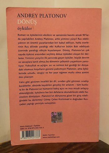 Andrey Platonov - Dönüş Öyküler Kitabı - Görsel 3