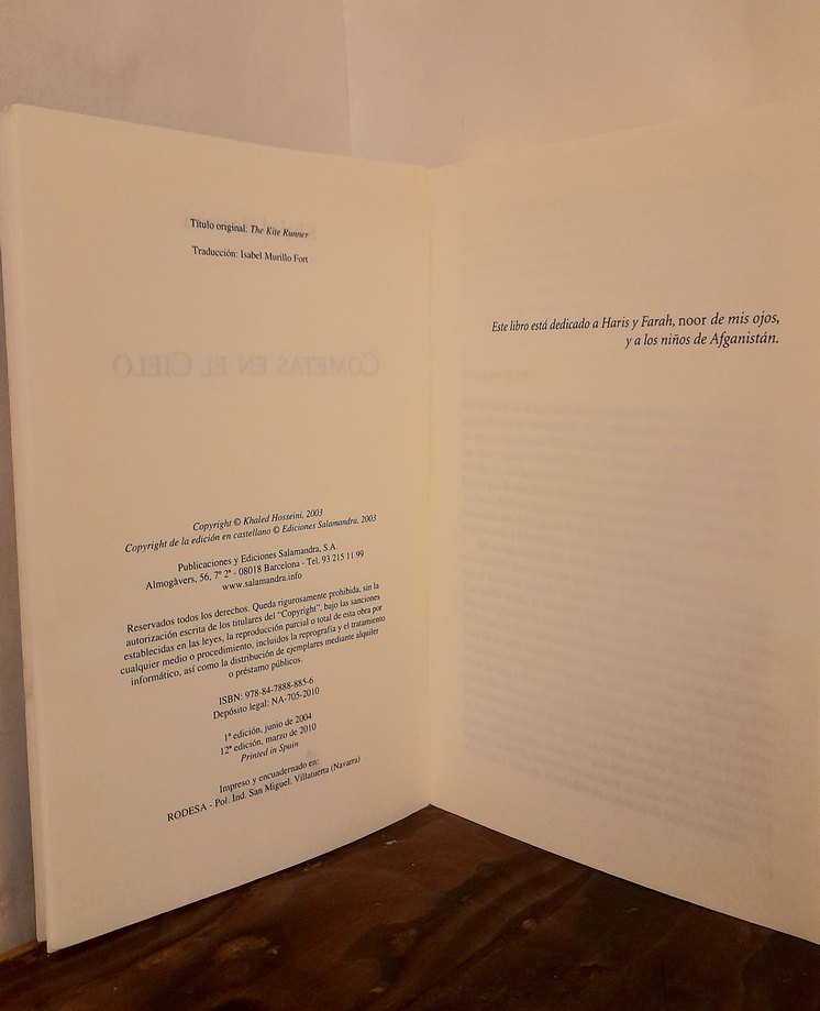 Cometas en el cielo - Khaled Hosseini / İSPANYOLCA - Görsel 4