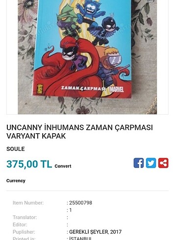  Beden Renk Uncanny Inhumans Zaman Çarpması Varyant