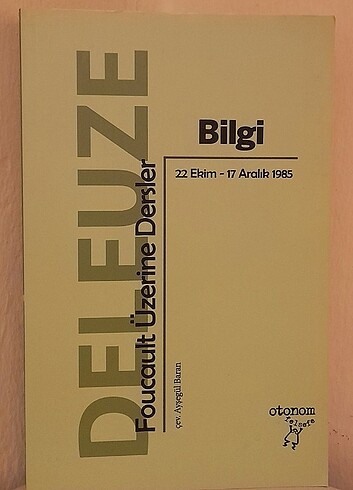  Foucault Üzerine Dersler - Deleuze 