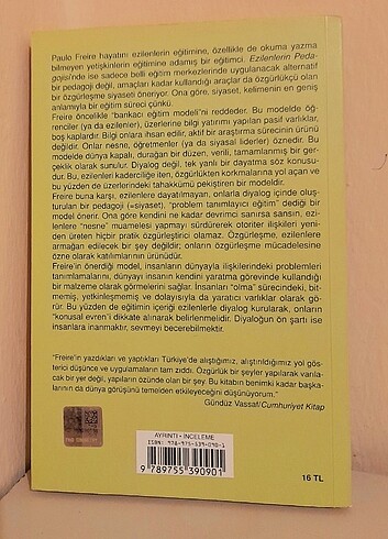 Beden Ezilenlerin Pedagojisi - Paulo Freire