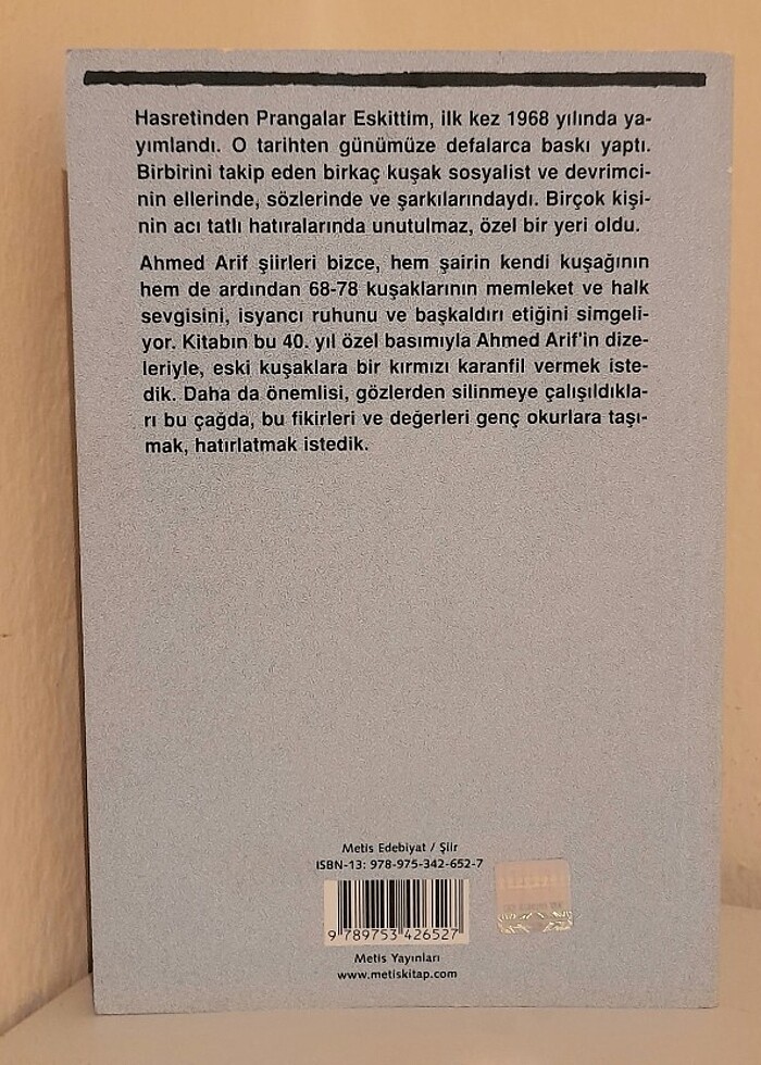 Hasretinden Prangalar Eskittim - Ahmet Arif - Görsel 4