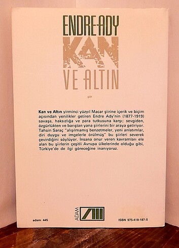 Kan ve Altın - Endre Ady - Görsel 4