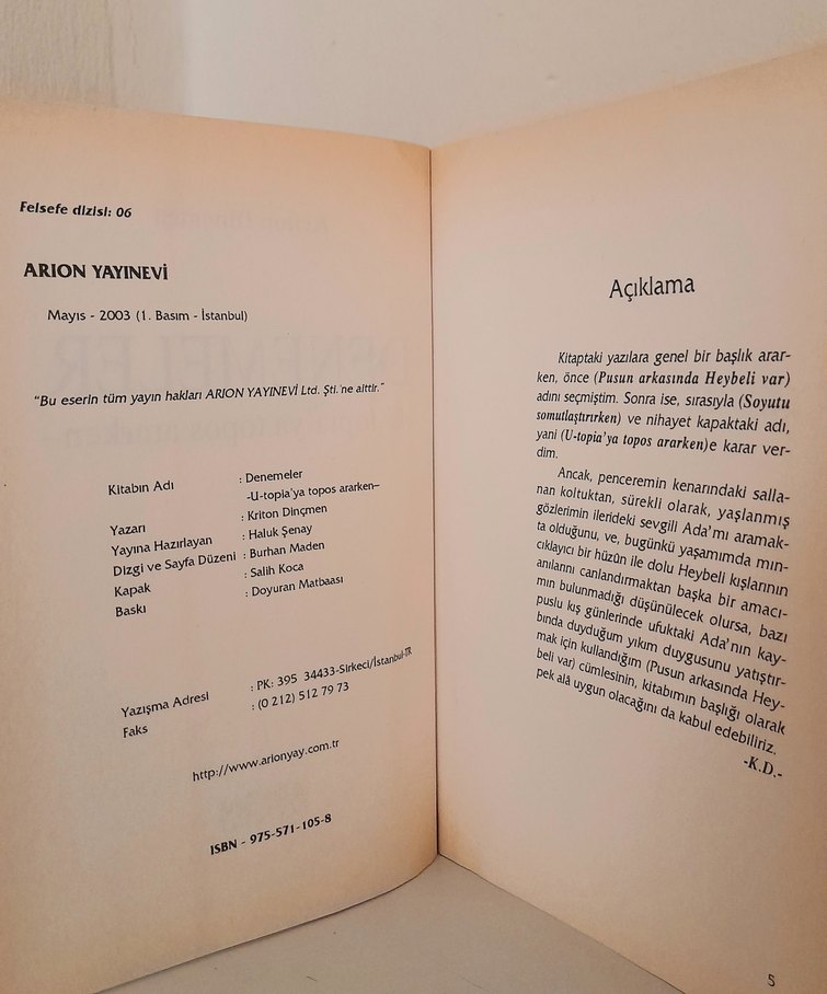 Denemeler: U-topia'ya Topos Ararken - Kriton Dinçmen - Görsel 3