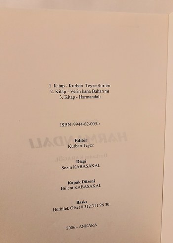 Beden Renk Harmandalı - Durkadın Karagöl (İMZALI)