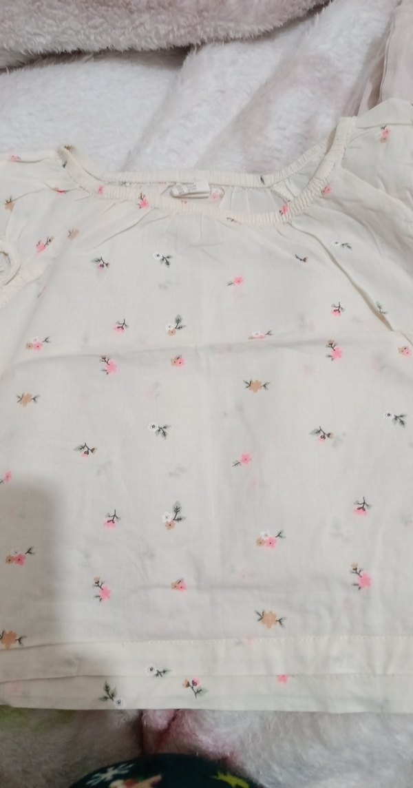 Kız Çocuk Nakışlı Kolsuz Pamuk Bluz - Görsel 3