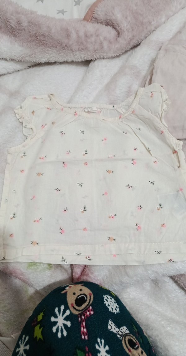 Kız Çocuk Nakışlı Kolsuz Pamuk Bluz - Görsel 2