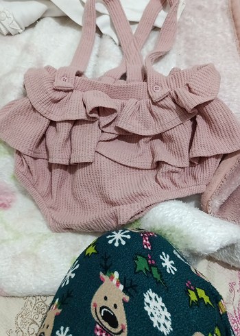 Pembe Fırfırlı Bebek Kız Tulum - Görsel 2