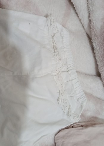 Kızlar için Beyaz Nakışlı Bohem Pantolon - Görsel 7