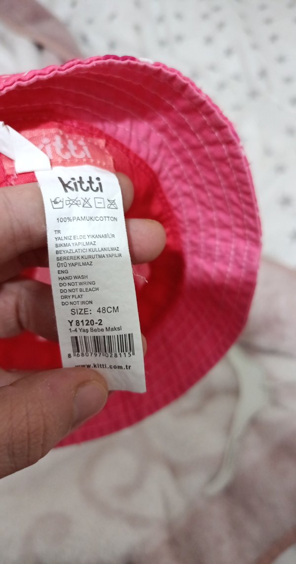 Pembe Renkli Çocuk Şapkası - Görsel 3