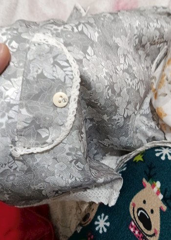 Gri Nakışlı Kız Çocuk Elbisesi - Görsel 5