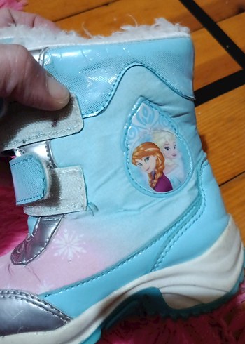 Kız Çocuk Mavi Peluş Tokalı Bot - Görsel 5