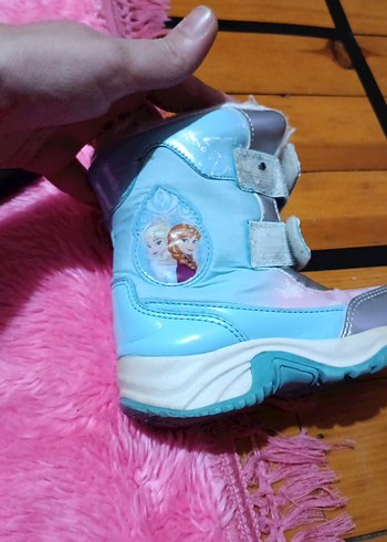 Kız Çocuk Mavi Peluş Tokalı Bot - Görsel 6