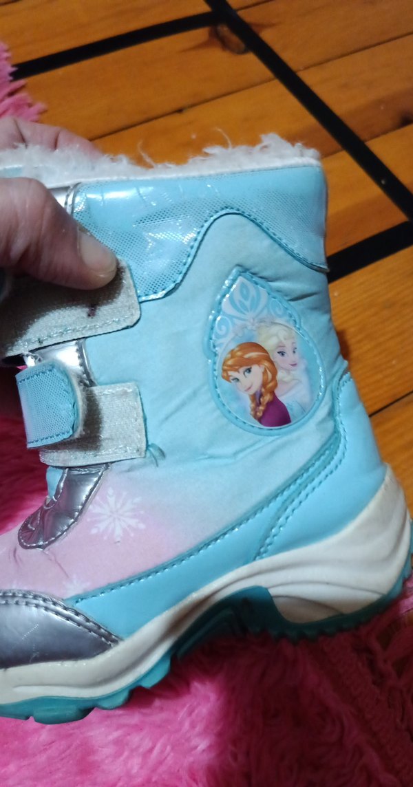 Kız Çocuk Mavi Peluş Tokalı Bot - Görsel 5