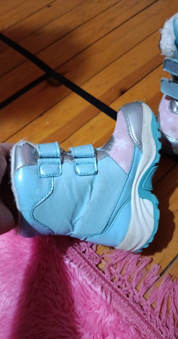 Kız Çocuk Mavi Peluş Tokalı Bot - Görsel 4