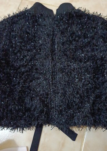 Kadın Siyah parlak ipten kumaşlı - Görsel 8