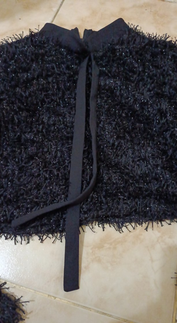 Kadın Siyah parlak ipten kumaşlı - Görsel 4