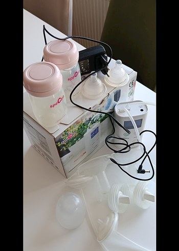 SpeCtra Beyaz Elektrikli Göğüs Pompası - Görsel 4