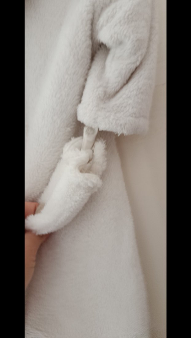 Gri Kürklü Erkek Bebek Polar Tulum - Görsel 5