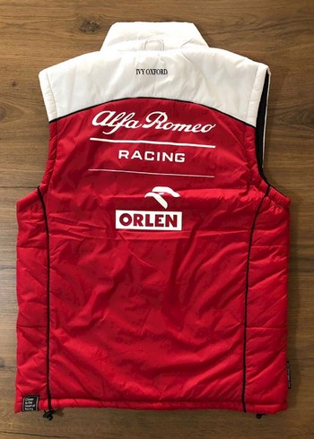 Alfa Romeo Kırmızı-Beyaz Fermuarlı Kadın Yelek - Görsel 2