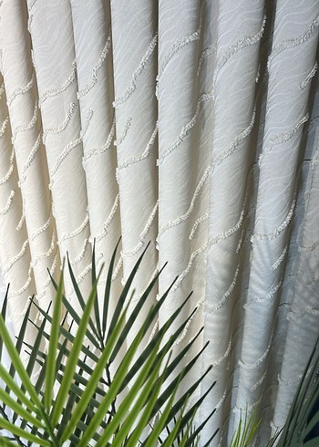 Bohem İşlemeli Beyaz Perde - Görsel 11