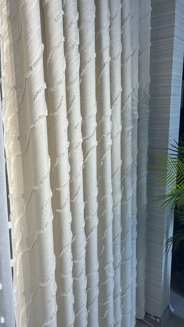 Bohem İşlemeli Beyaz Perde - Görsel 3