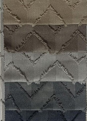 Gri Zebra Desenli Yatak Örtüsü ve fon perde - Görsel 13