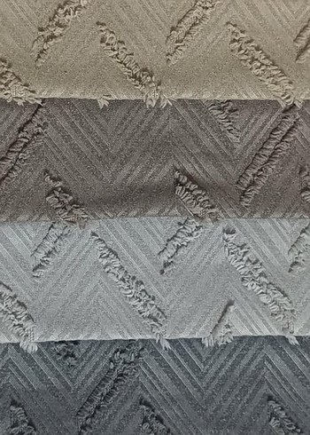 Gri Zebra Desenli Yatak Örtüsü ve fon perde - Görsel 11