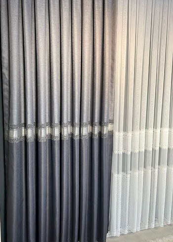 Bej Modern Klasik Perde - Görsel 10