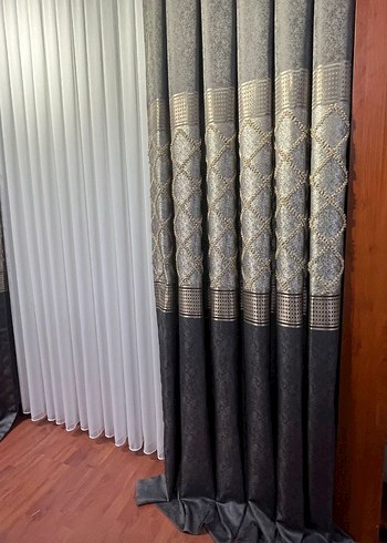 Bej Modern Klasik Perde - Görsel 19