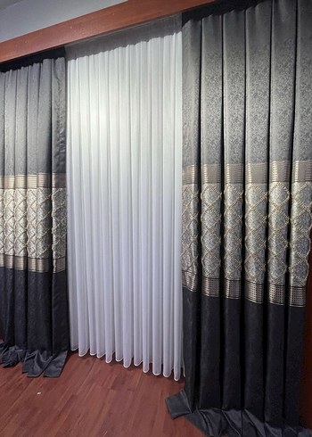 Bej Modern Klasik Perde - Görsel 11