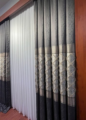 Bej Modern Klasik Perde - Görsel 18