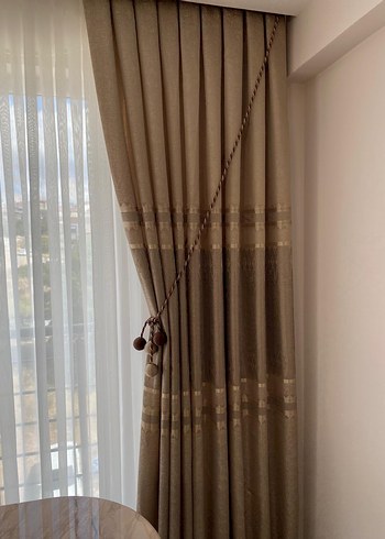 Bej Modern Klasik Perde - Görsel 16