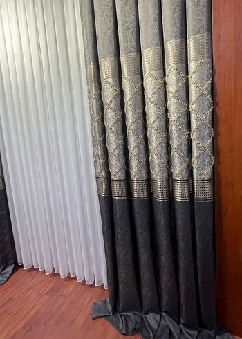 Bej Modern Klasik Perde - Görsel 17