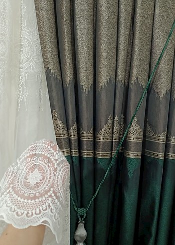 Bej Modern Klasik Perde - Görsel 14