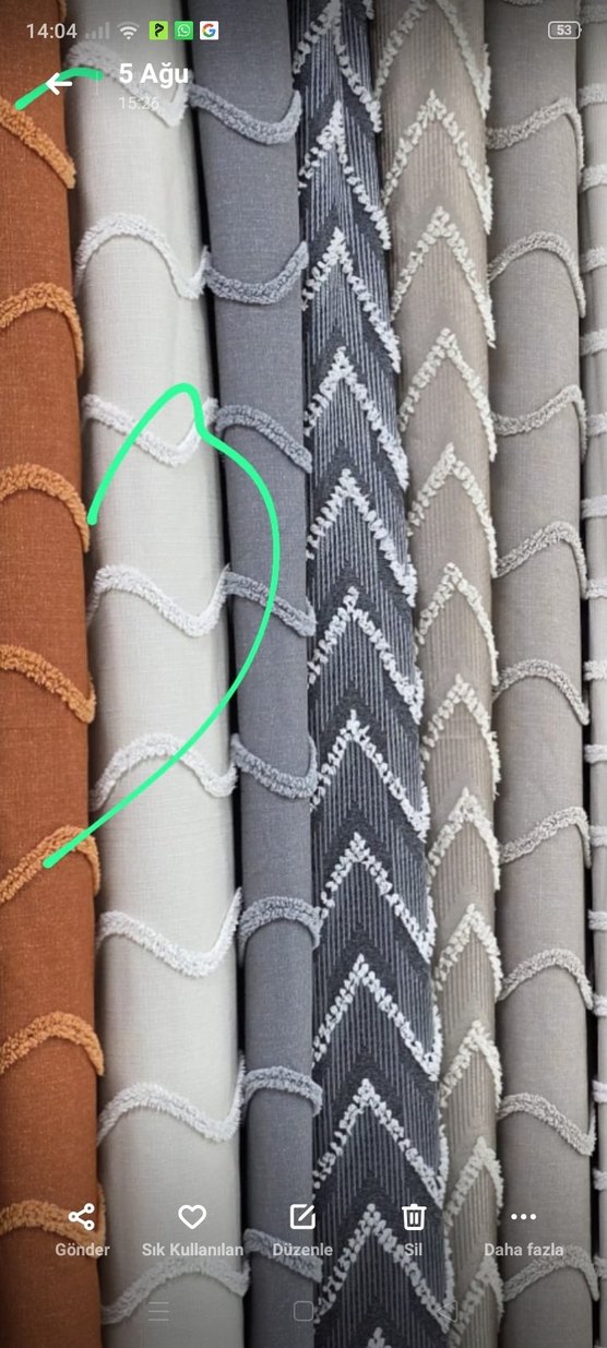 Bej Modern Klasik Perde - Görsel 4