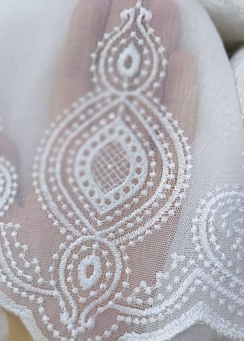 Bohem Midi Beyaz Dantel perde - Görsel 8