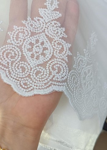 Bohem Midi Beyaz Dantel perde - Görsel 5