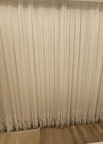 Gri Beyaz Nakışlı Perde - Görsel 10