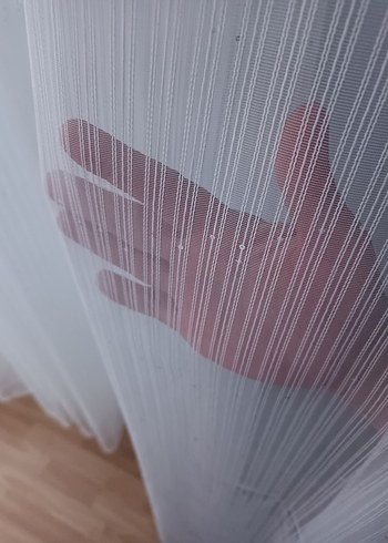 Gri Beyaz Nakışlı Perde - Görsel 19