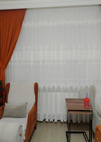 Gri Beyaz Çizgili Modern Perde - Görsel 17