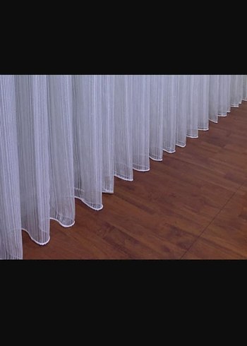 Gri Beyaz Çizgili Modern Perde - Görsel 5