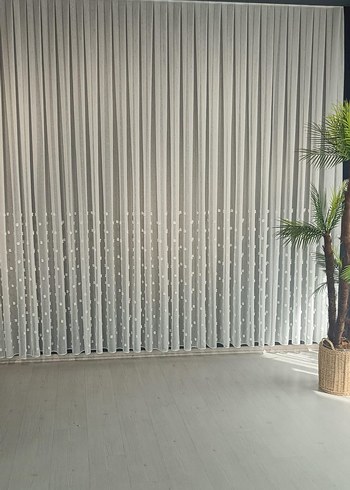 Gri Beyaz Çizgili Modern Perde - Görsel 7