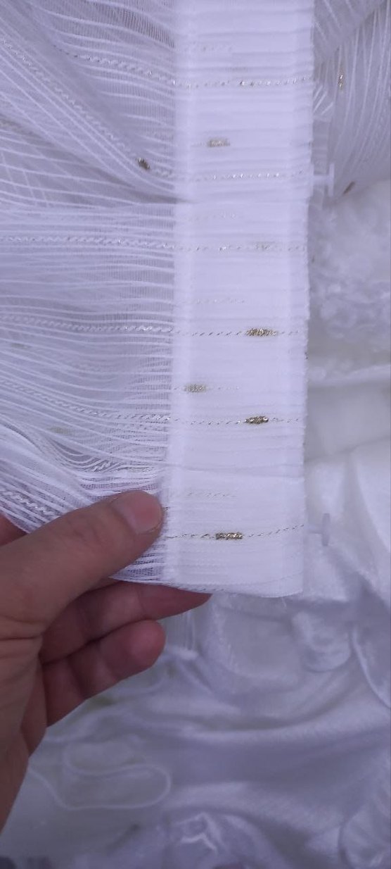 Gri Beyaz Çizgili Modern Perde - Görsel 3