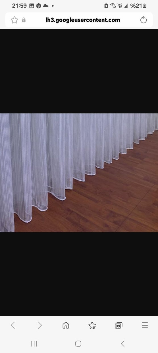 Gri Beyaz Çizgili Modern Perde - Görsel 5