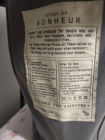 Diğer Bonheur the b bag medium gri