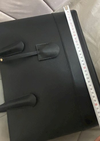 Beden Zara Siyah Deri Ofis Çantası